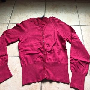 Pink Button Cardigan